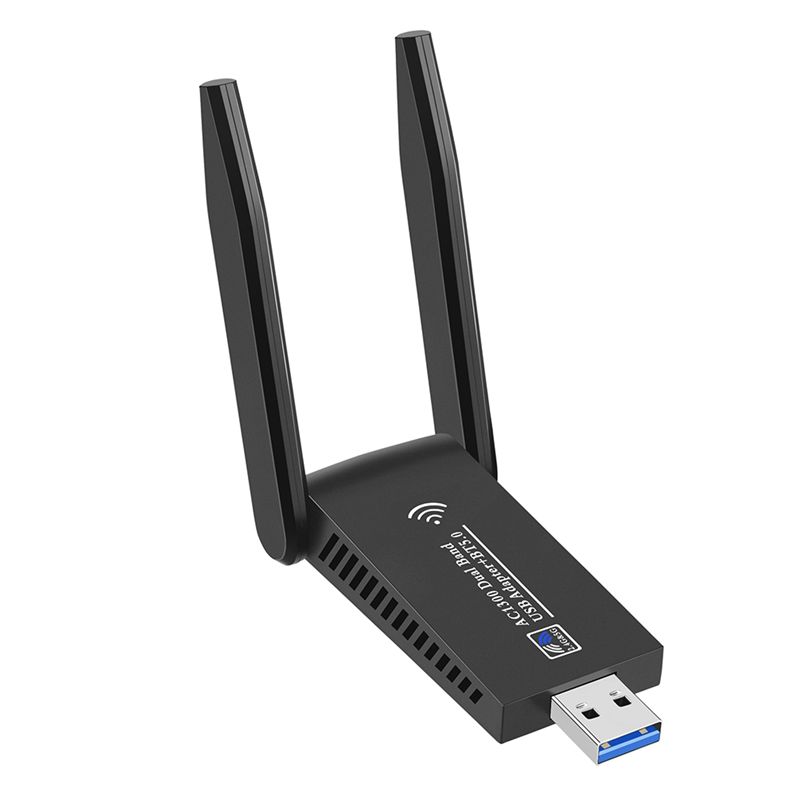 Bluetooth Adapter Receiver - N34R-1300Mbps USB 3.0 Wifi Bluetooth 5.0