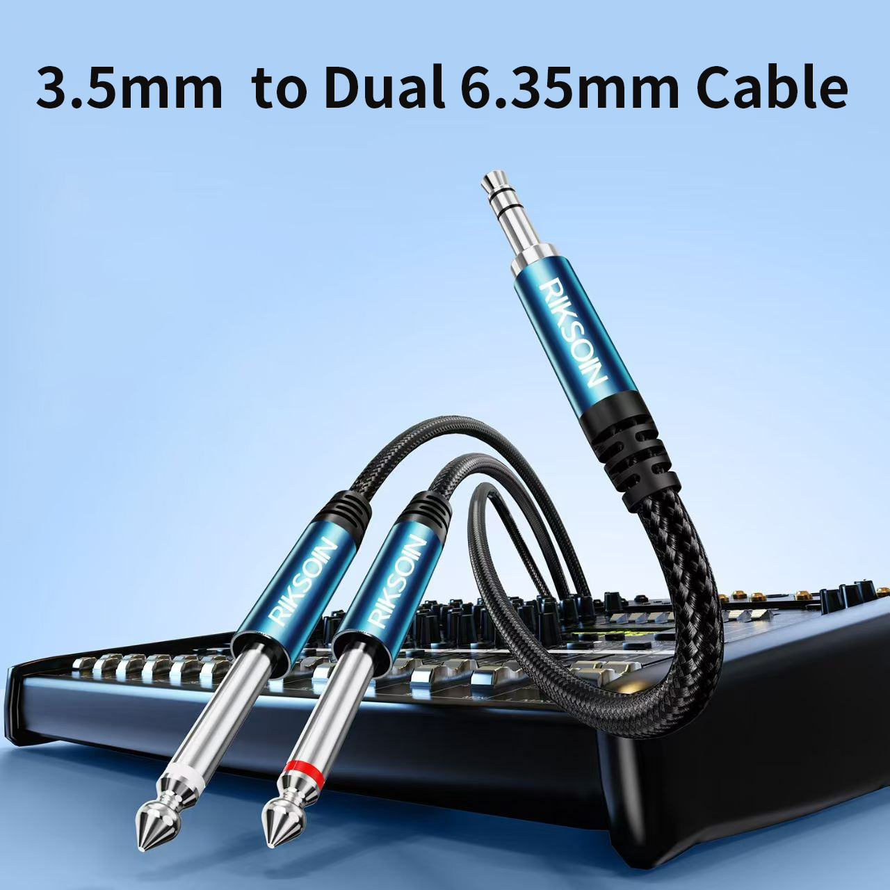 3.5mm TRS to Dual 6.35mm TS Br - đánh giá và giá Audio Splitter Y