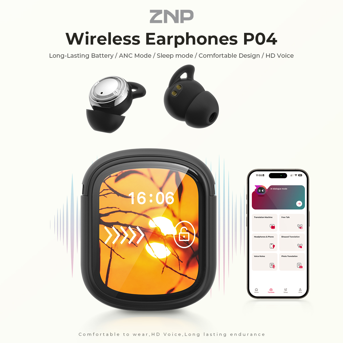ZNP P04 Sleeping Aid Earbuds A - đánh giá và giá Noise Cancelling Headphone