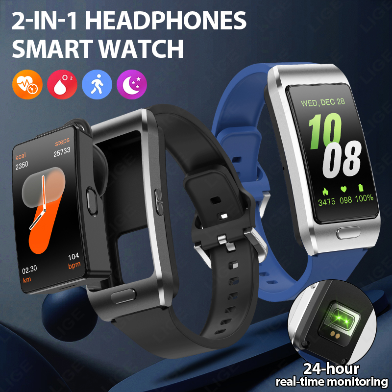 LIGE New Smart Watch Earbuds T - đánh giá và giá Wireless Earbuds Tws